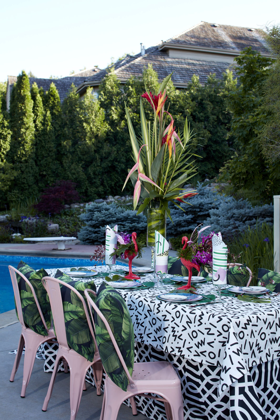 Miami Maximalism Pop Culture Inspires South Beach Inspired Tablescape Inspired Living Omaha Com