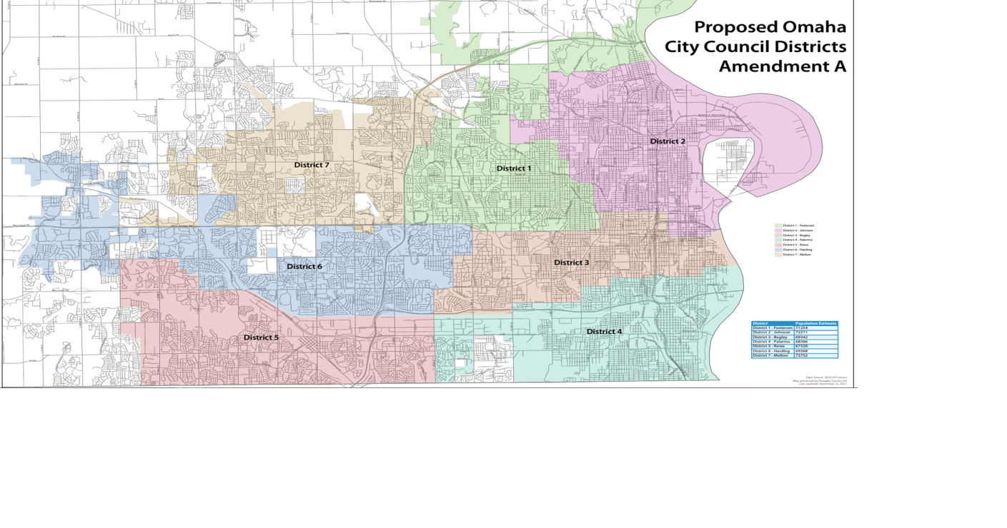 North Downtown to stay in District 2 under amended Omaha City Council