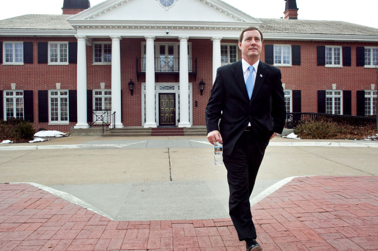 Sheehy chatted most with two former elected officials