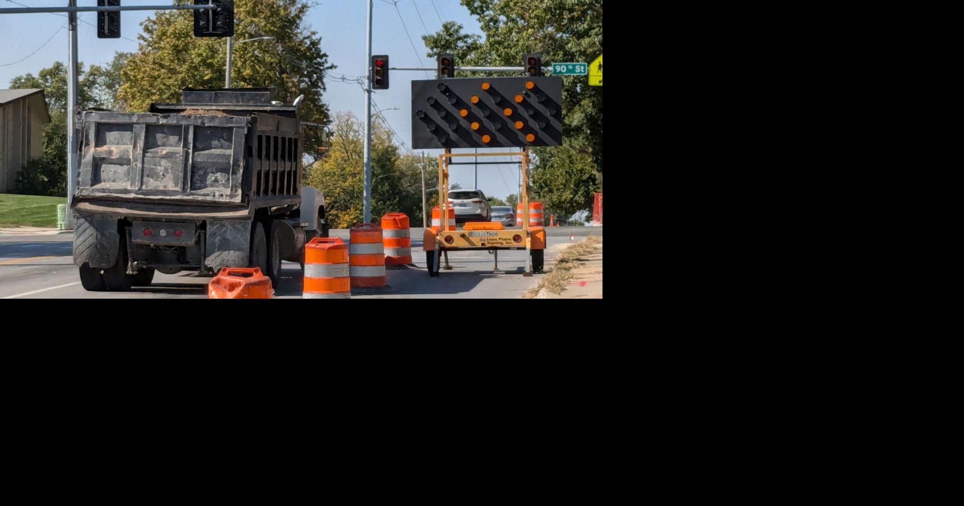 Lane closures squeezing traffic this week on Pacific Street in Omaha