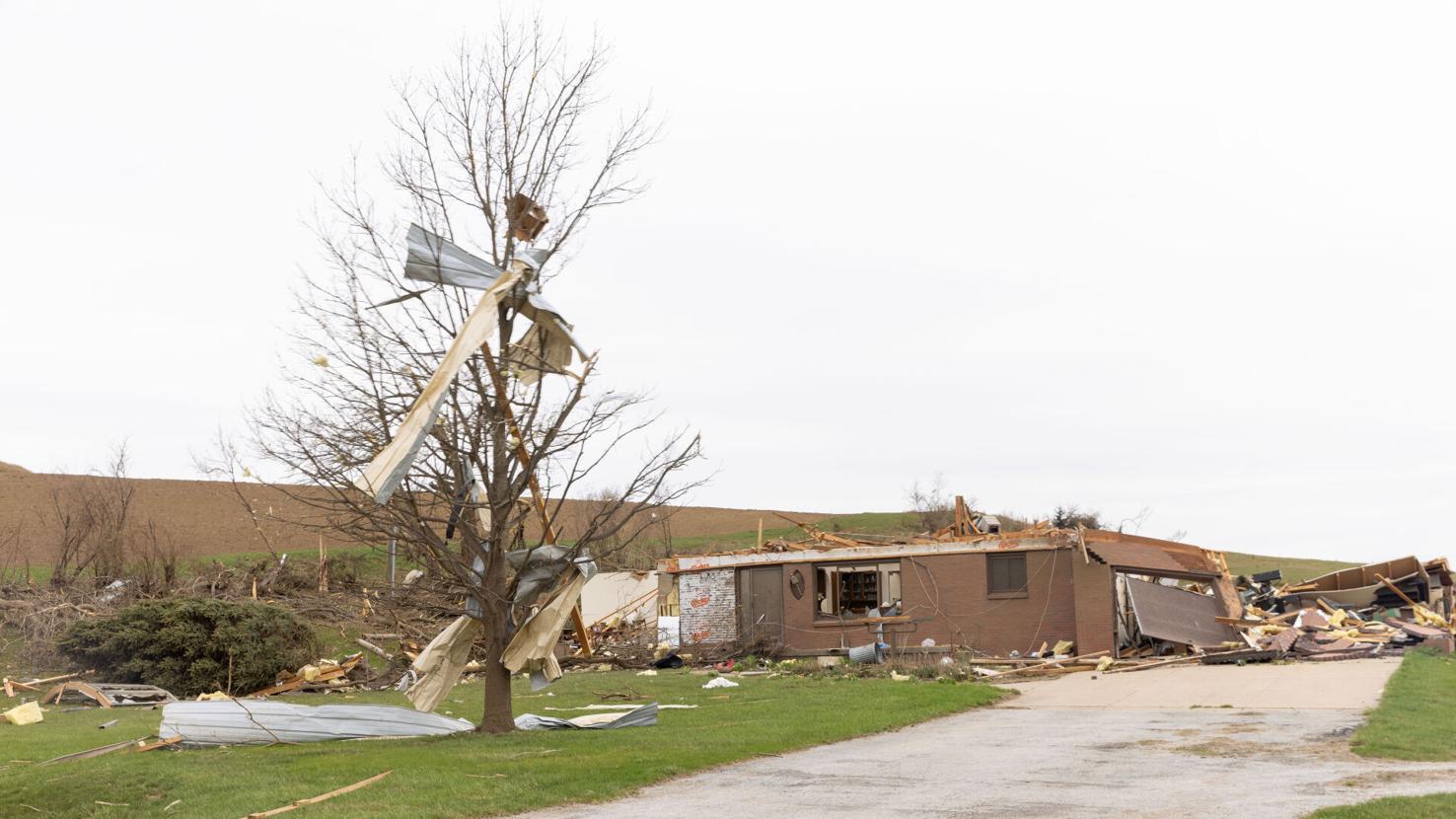 Dutch Hall Rd Photos: Severe storms, tornadoes hit Omaha metro area on April 17, 2025