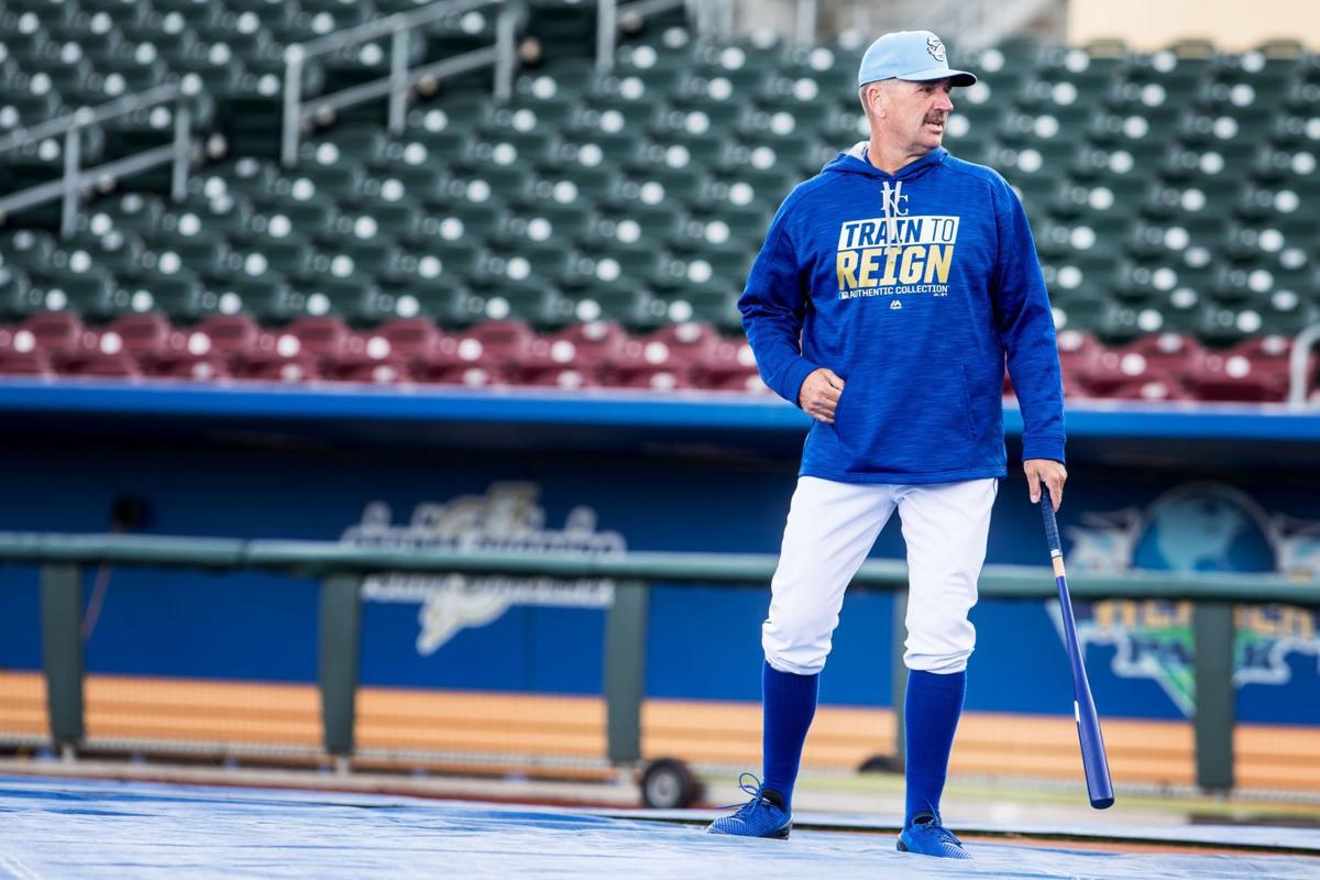 Infielder Calvin Pickering of the Kansas City Royals poses for a