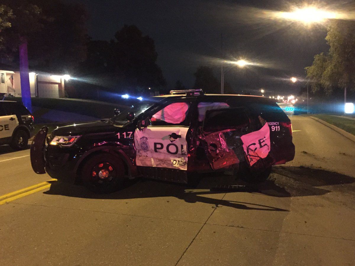 Omaha Police Officer Suffers Minor Injury When Cruiser Struck Near ...