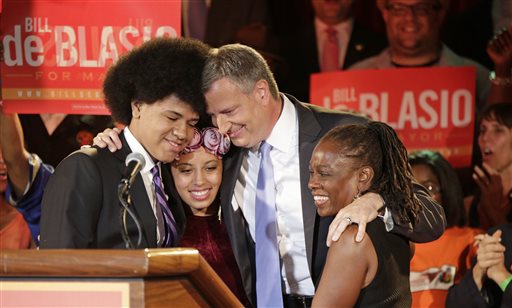 White mayor, black wife: NYC shatters an image