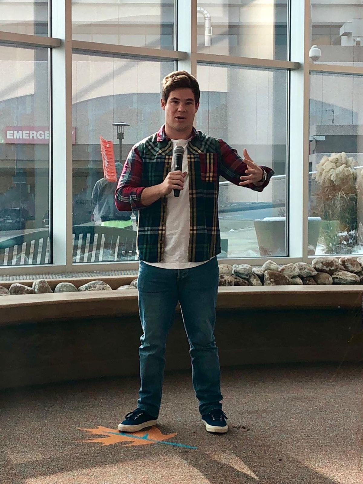 Years after he was a patient, Adam Devine returns to Children's