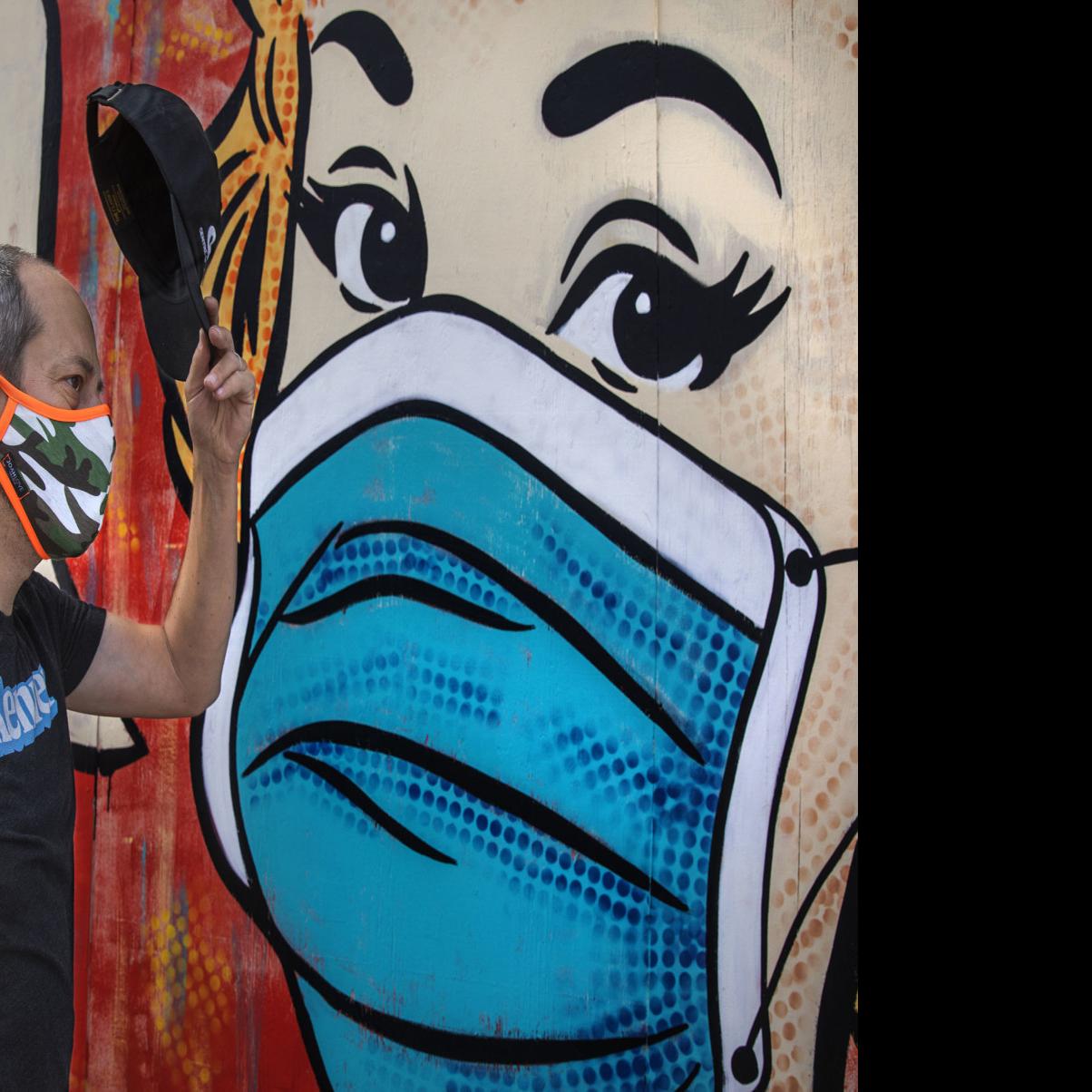 Heroes Wear Masks Father Daughter Duo Shares A Message In Chalk