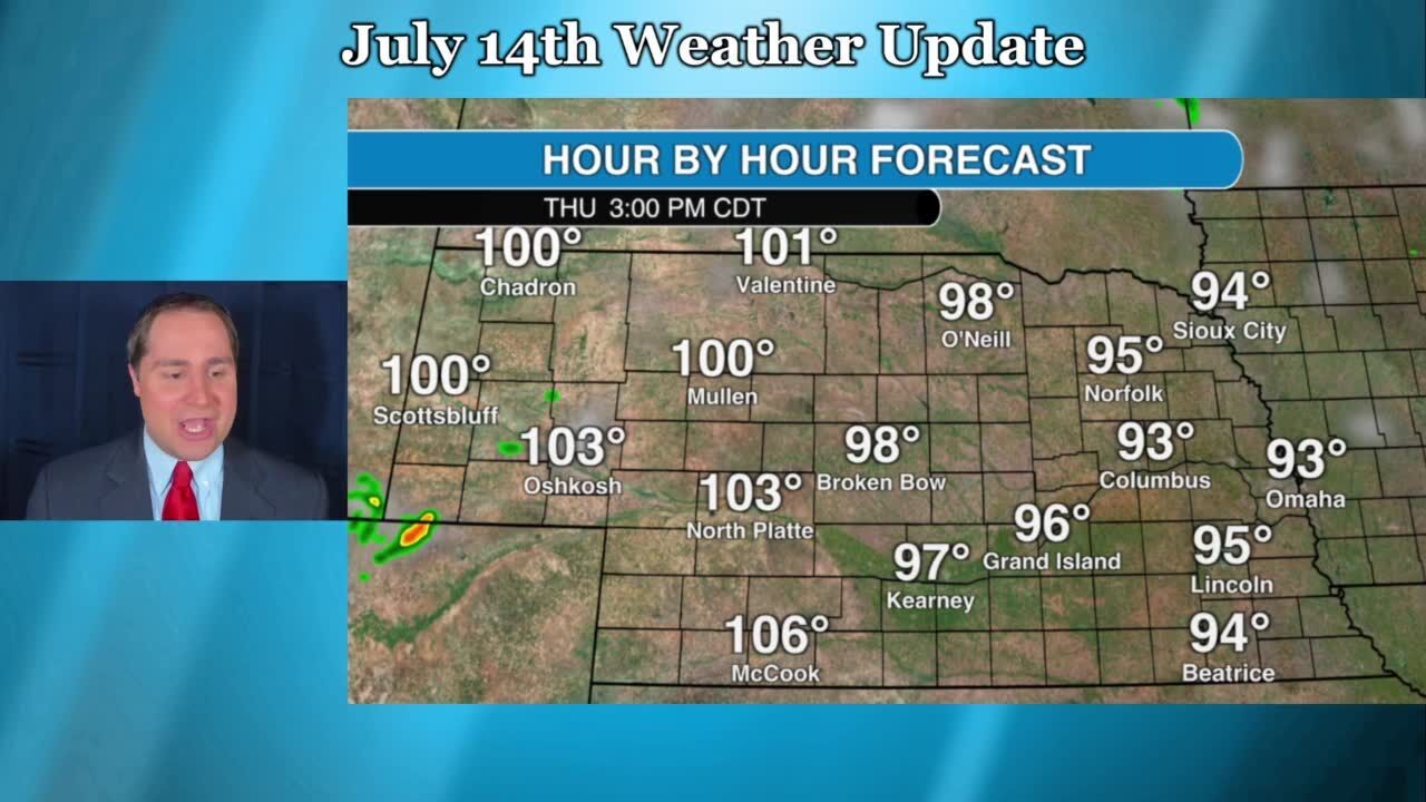 Thursday July 14 weather update for Nebraska