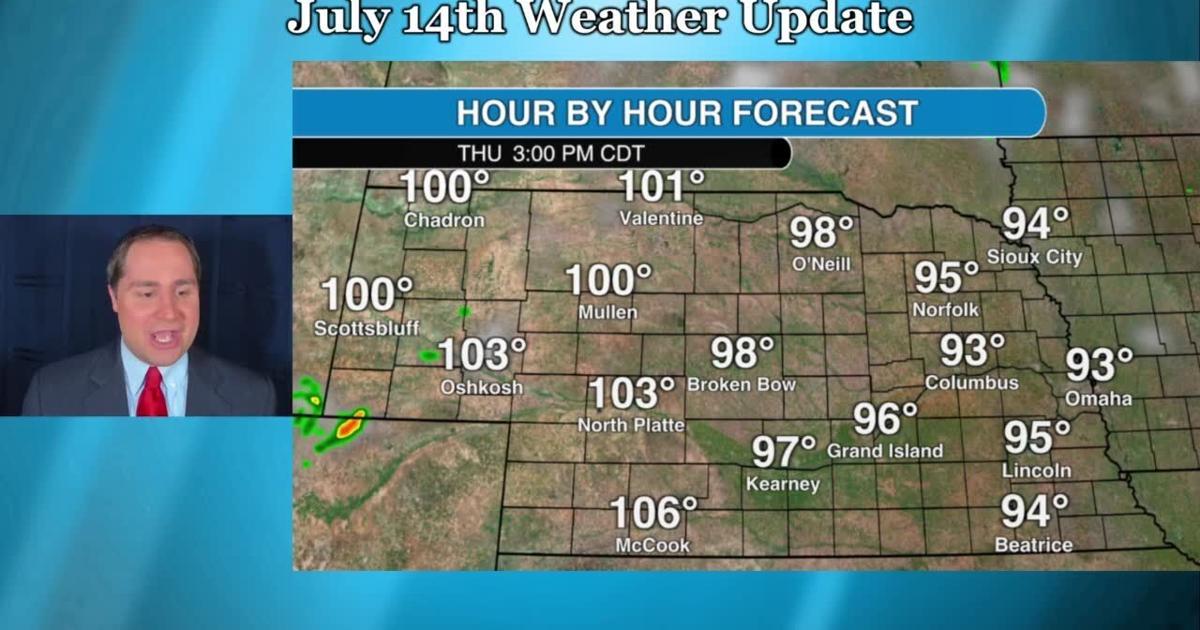 Weather In Nebraska Thursday, July 14 weather update for Nebraska