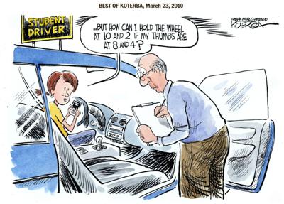 The best of Jeff Koterba's cartoons: modern driving habits
