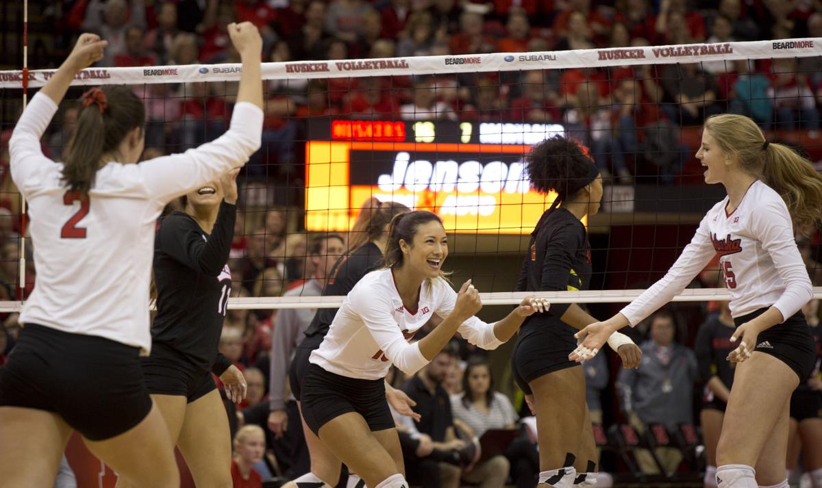 No 6 Nebraska Volleyball Sweeps Maryland To Wrap Up Regular