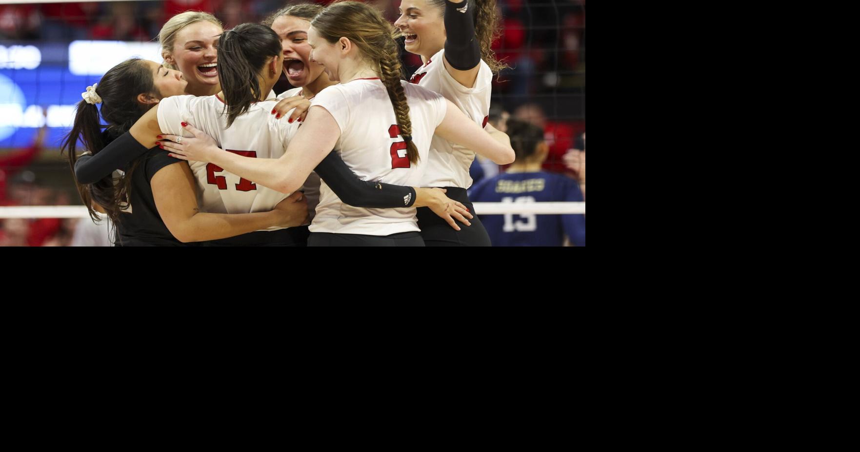 Live Nebraska volleyball vs. Arkansas in NCAA tournament