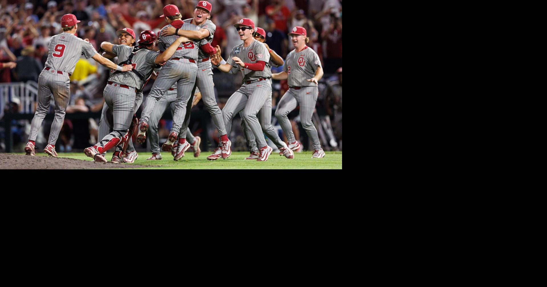 Oklahoma blasts North Carolina to win first CWS title since '94, seventh in a row for SEC