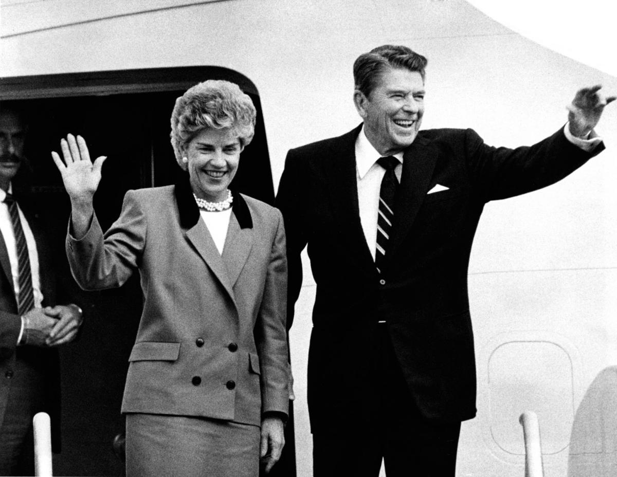 Kay Orr and Ronald Reagan in 1986