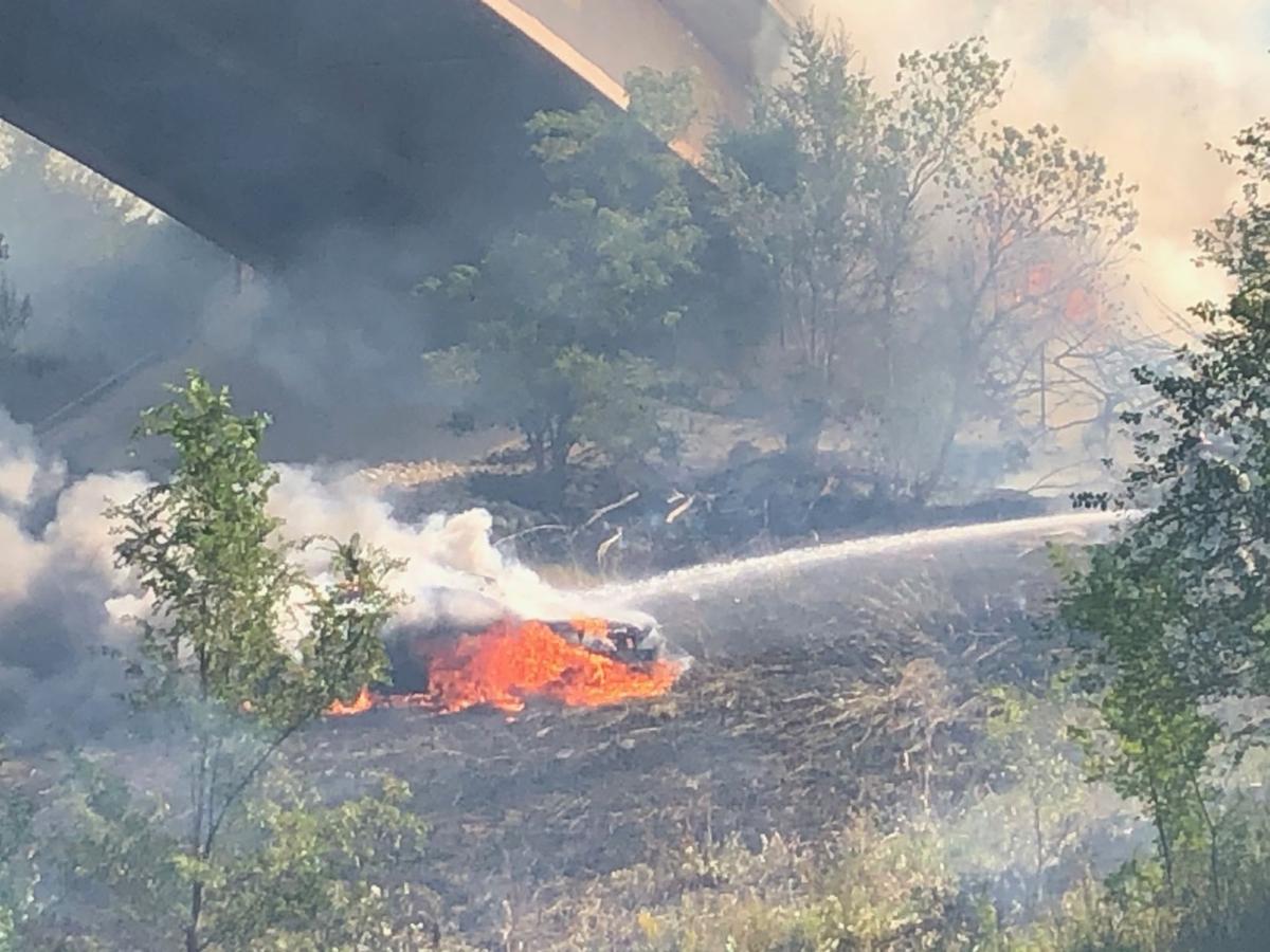Car on fire