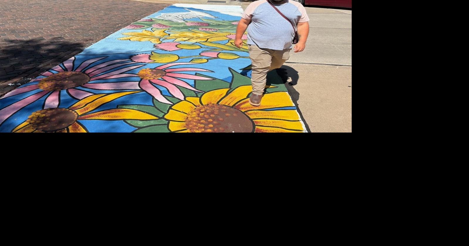 Colorful crosswalk murals aim to boost safety in downtown Kearney
