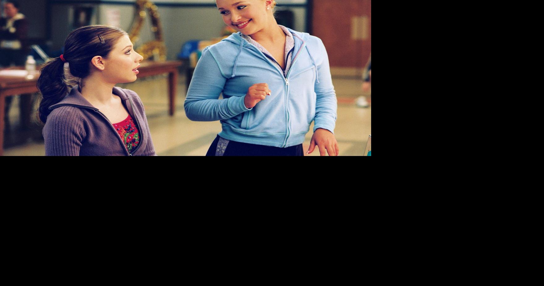 Michelle Trachtenberg, left, and Hayden Panettiere appear in a scene from "Ice Princess."