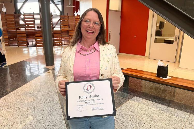 UNO Names Kelly Hughes Employee of the Month