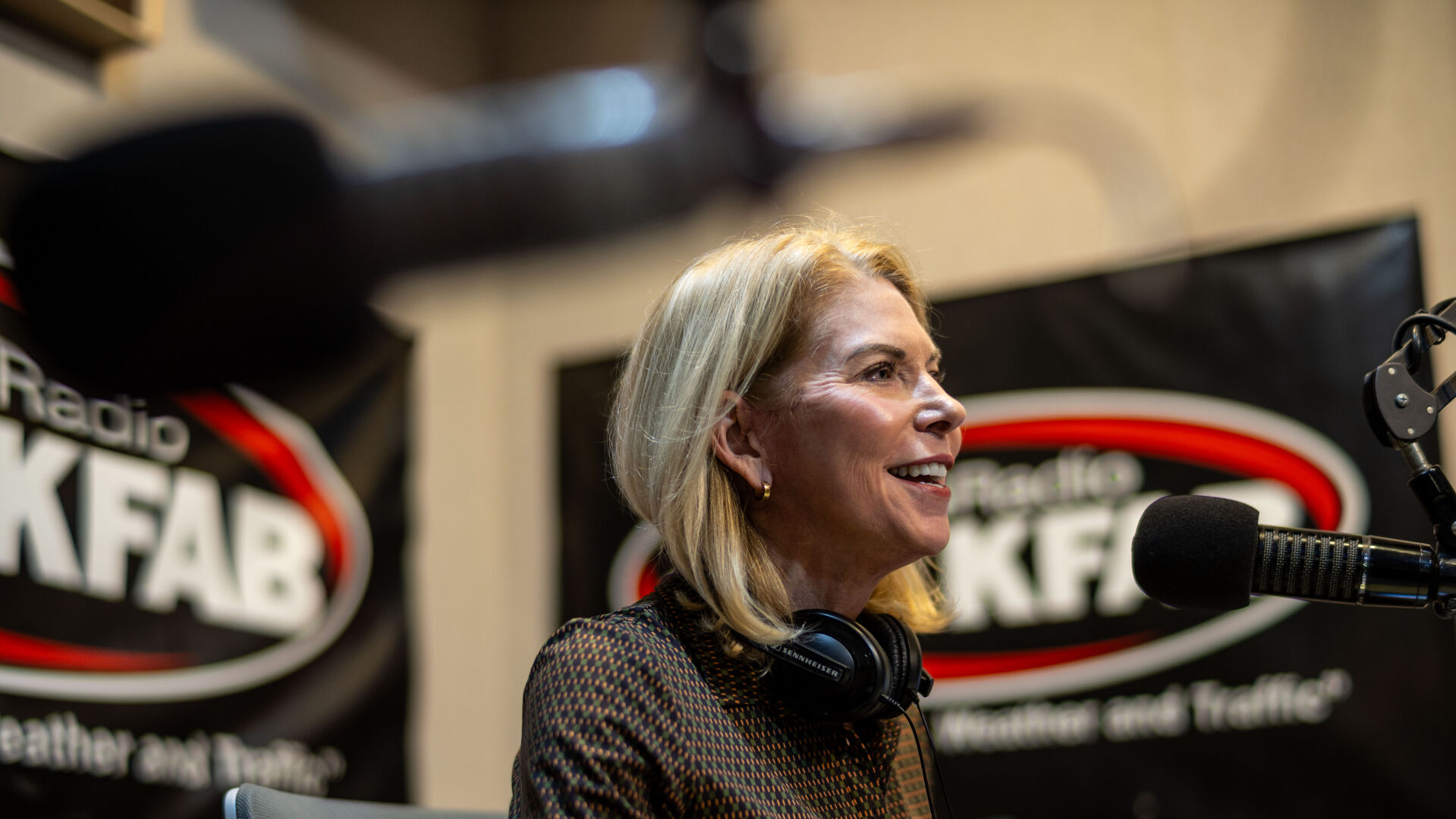 Photos: Former Mayor Jean Stothert hosts radio show on KFAB