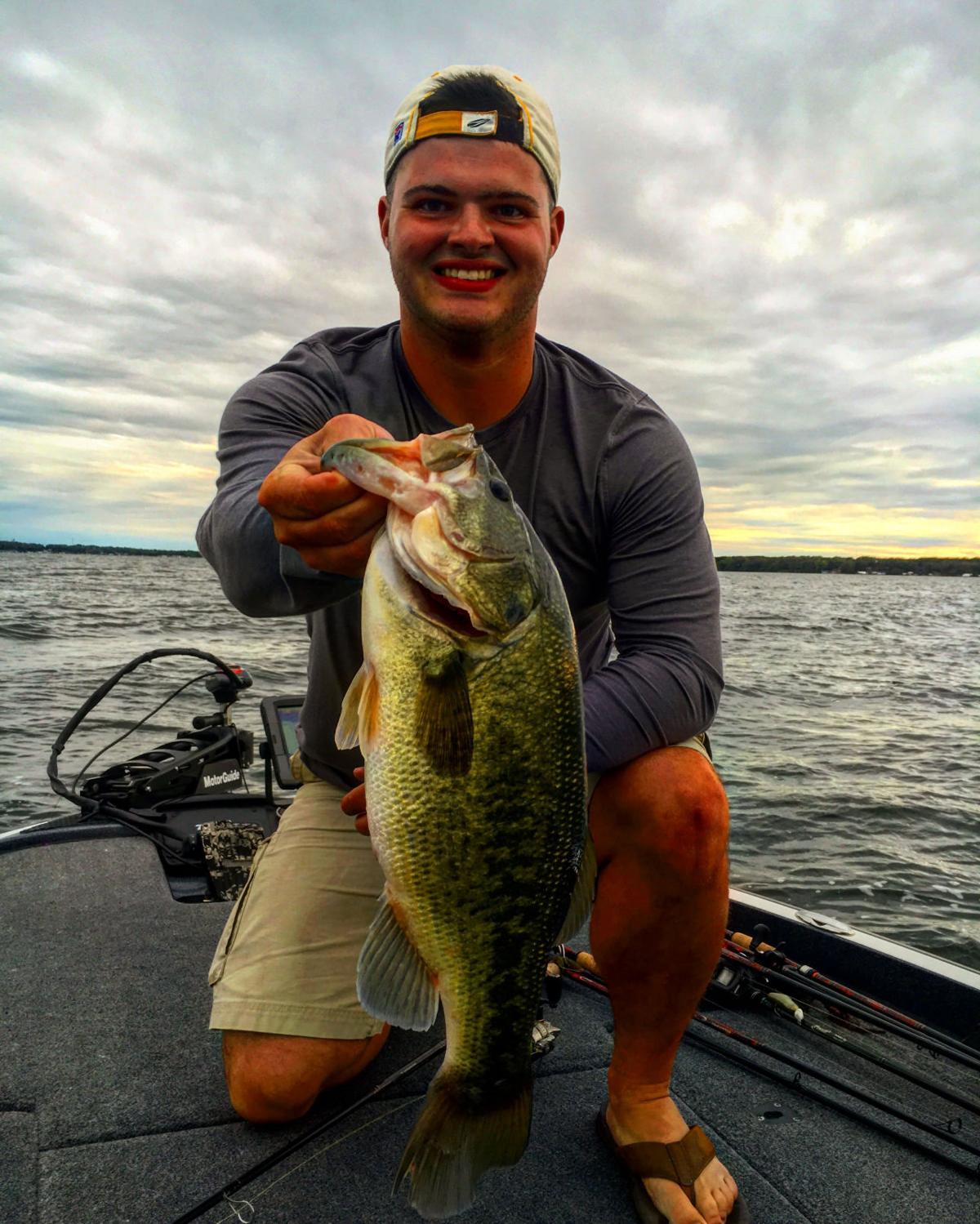 football, Christian Ray snags a bass fishing scholarship