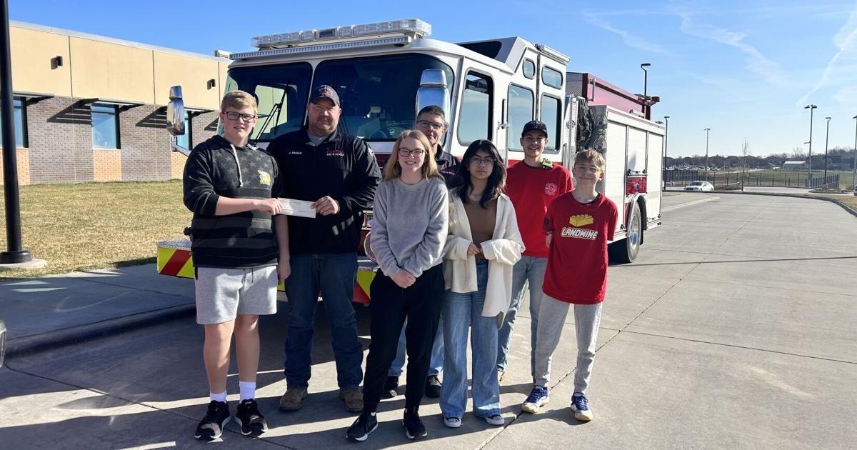Aspen Creek Middle School raises 2,198 for Fire Department