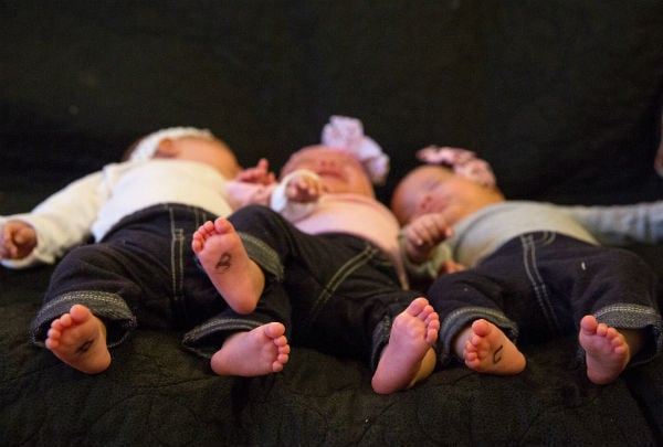 'Uncharted territory': Identical triplets were a first for doctors and Omaha couple
