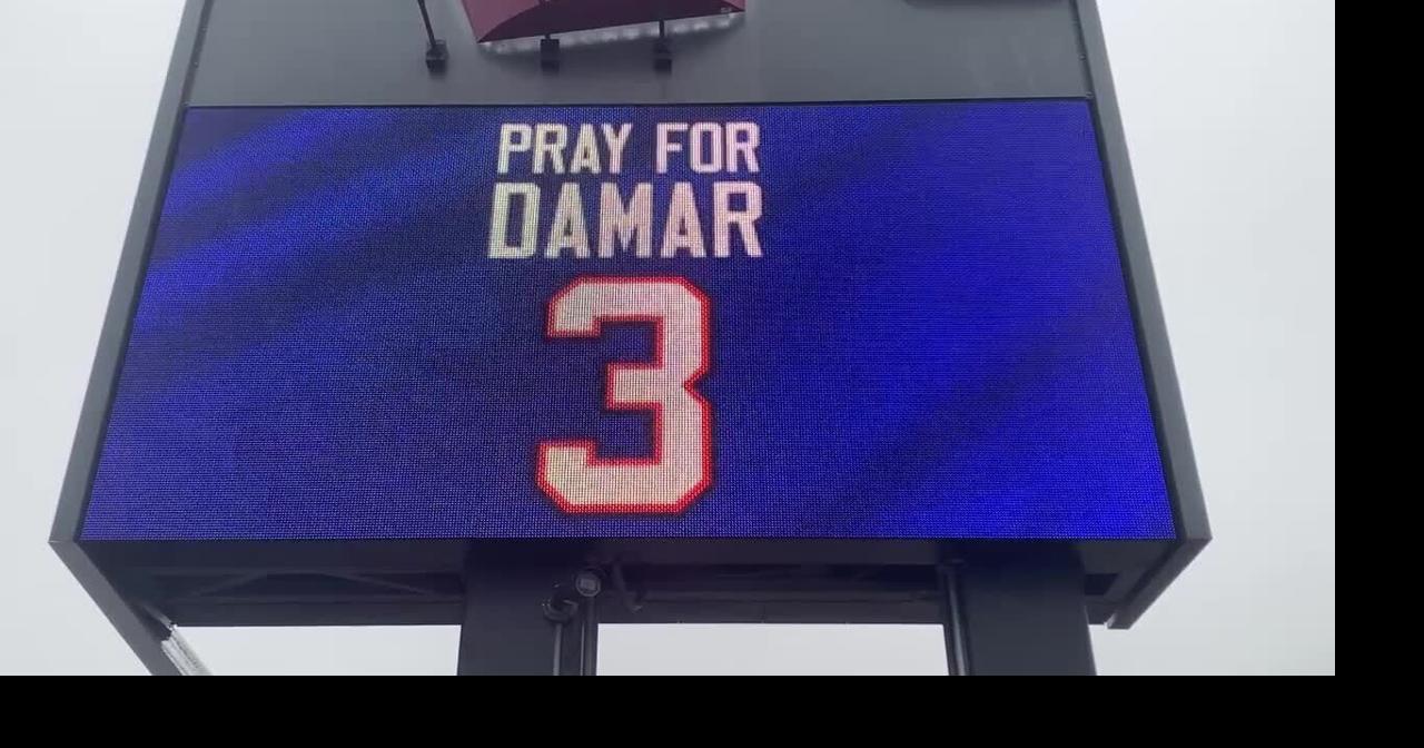 Love for Damar sign outside of the Bills Store at Highmark