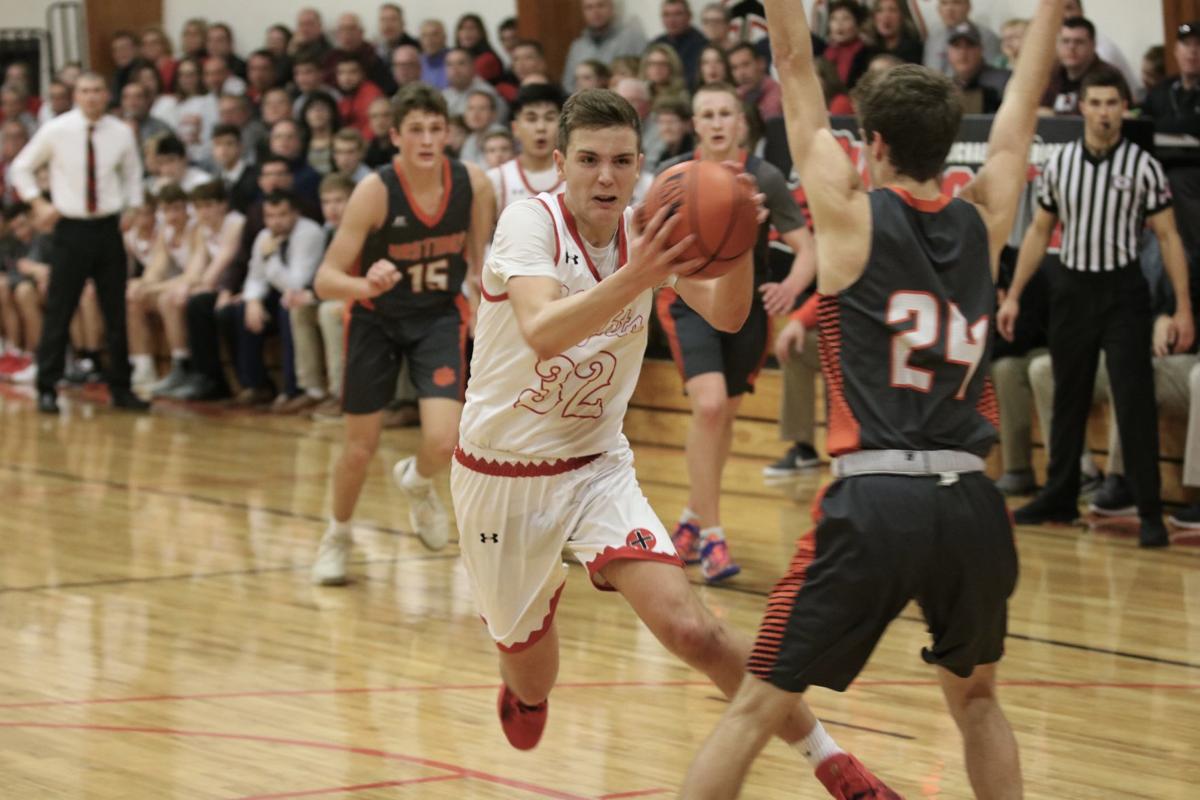 Behind Joseph Chouinard Elkhorn Mt Michael Sophomores Lead