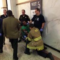 Video: Courthouse melee ends in arrests, broken leg Video: Courthouse melee ends in arrests, broken leg