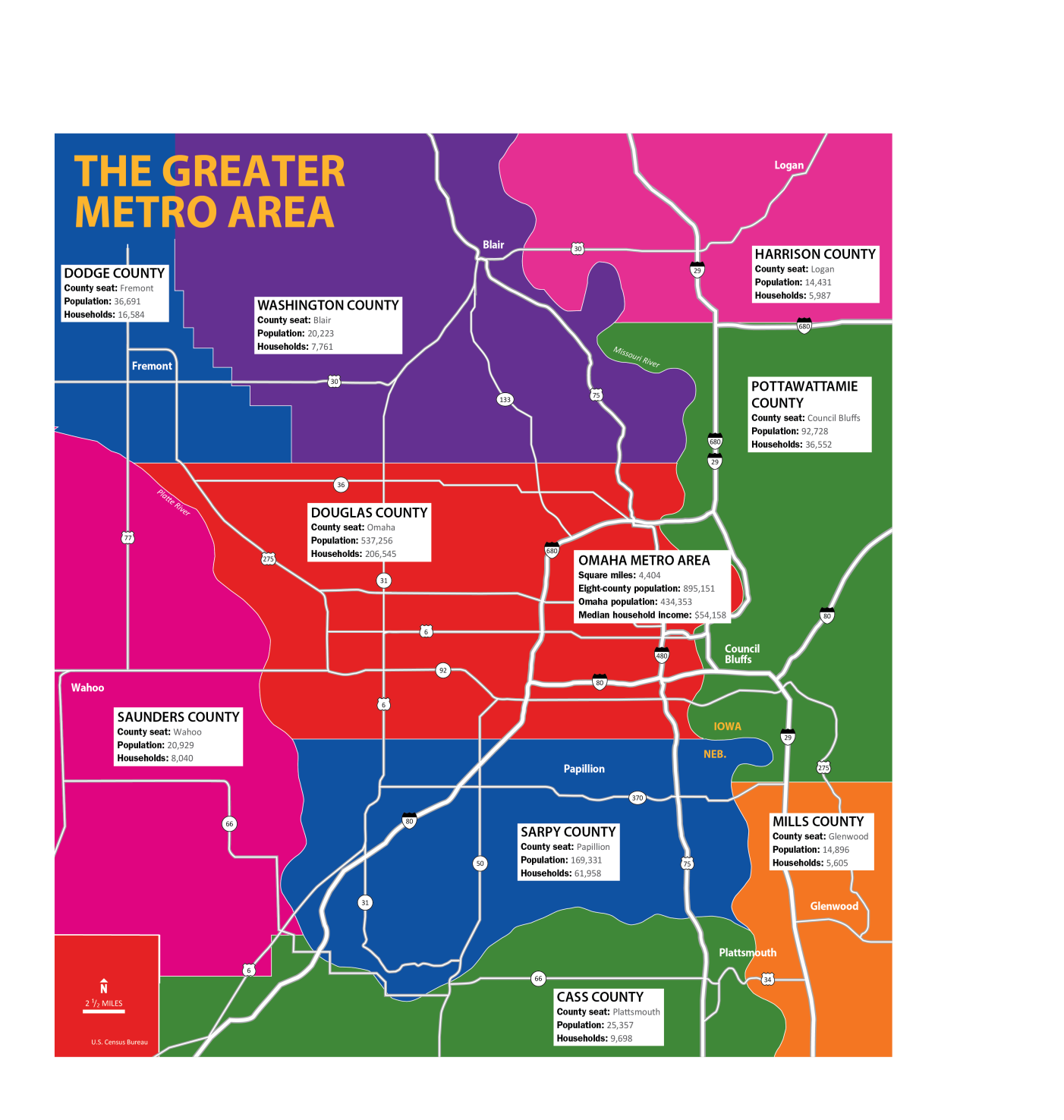 Omaha Area Zip Code Map