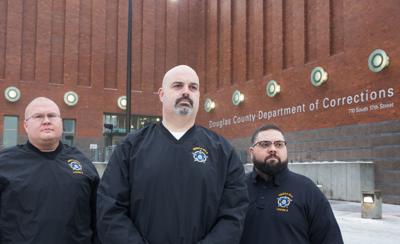 douglas county omaha officers jail corrections nebraska officer glazebrook left represents fraternal leaders correctional lodge outside police order which