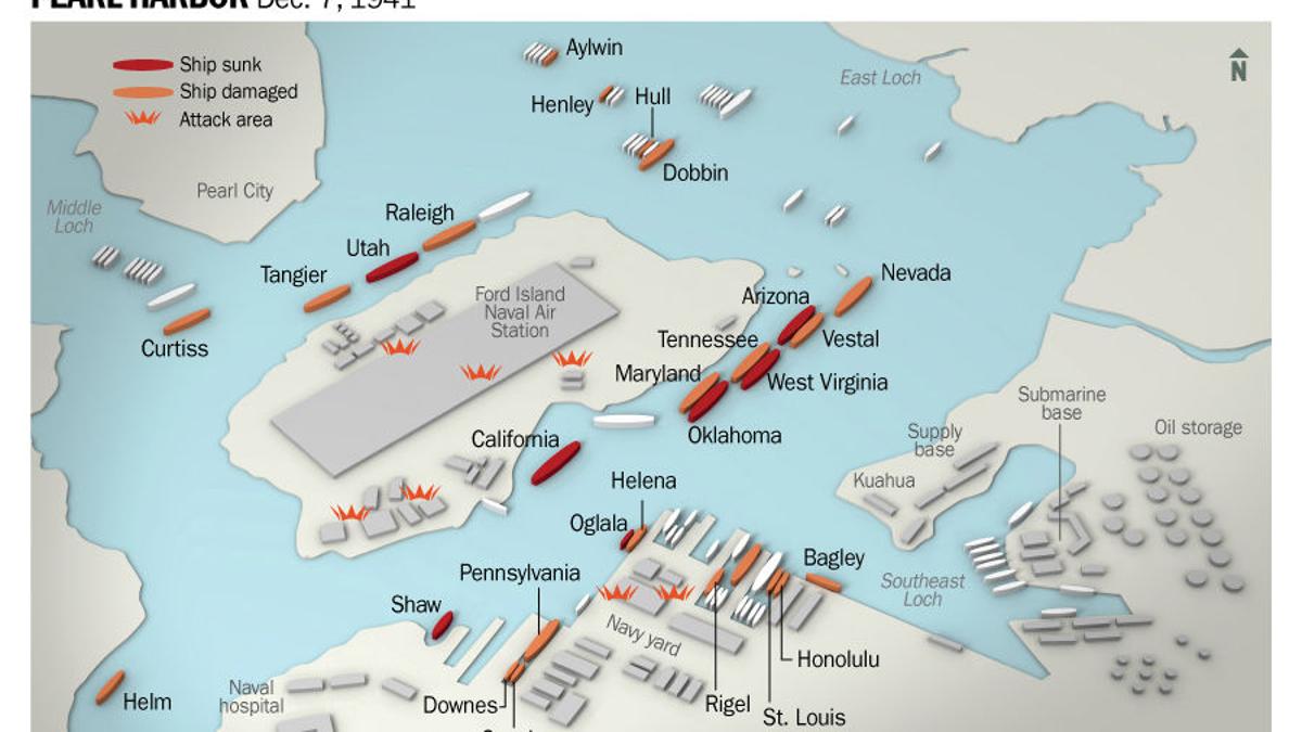 How many planes got in the air at pearl harbor Timeline Of Pearl Harbor Attack What Happened On Dec 7 1941 Military Omaha Com
