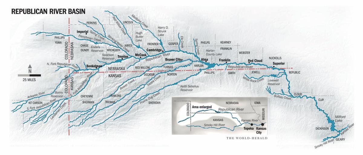 Kansas' accusation that Nebraska violated Republican River pact lands