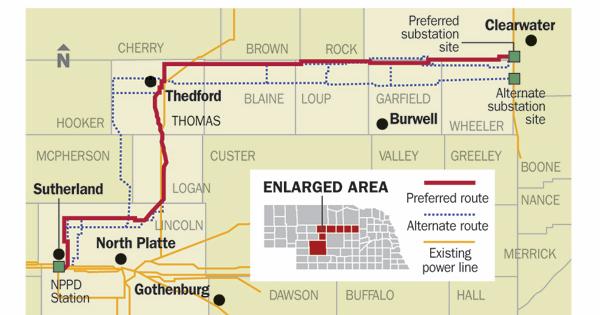 Nppd Map NPPD power line plans divide Sand Hills