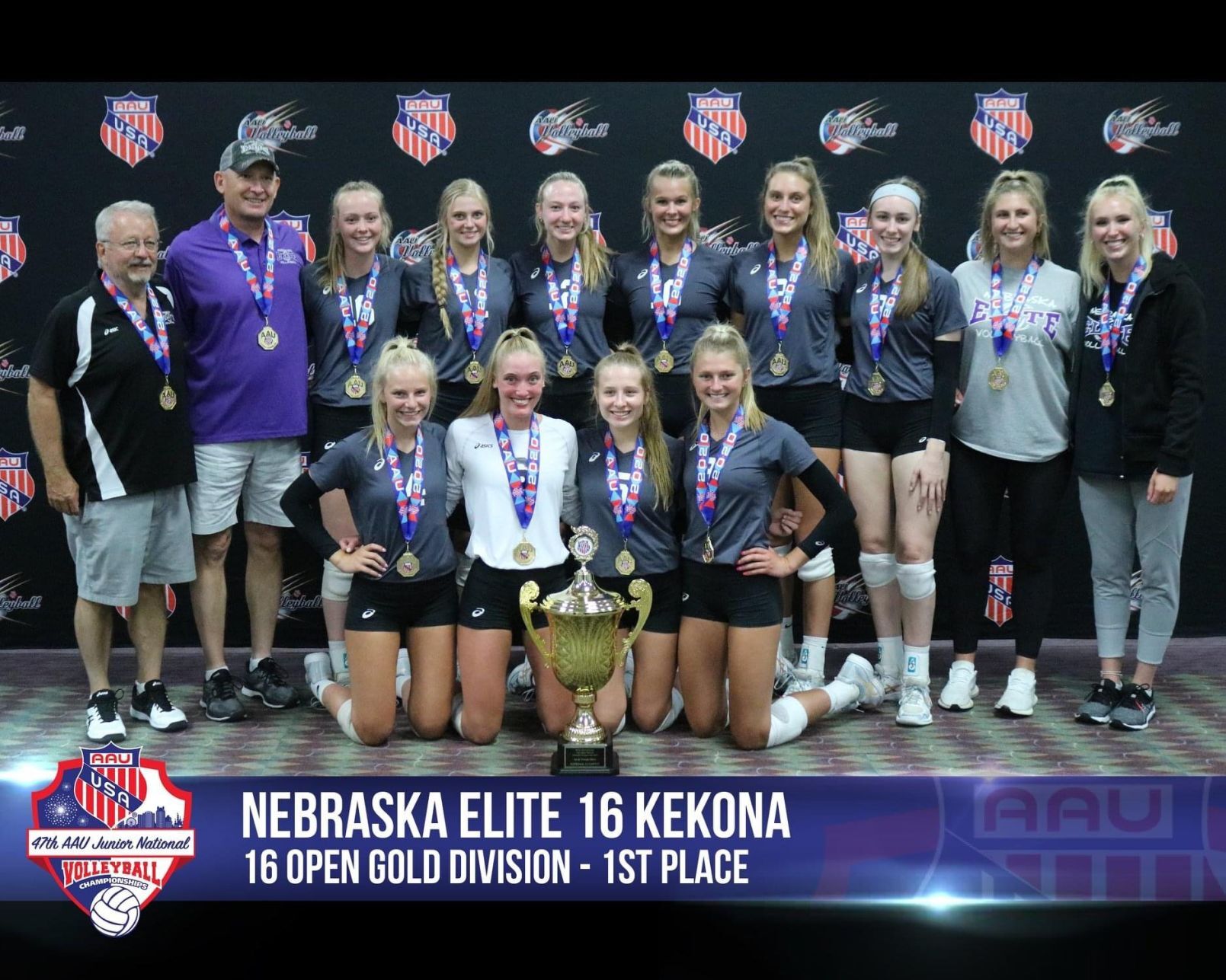 Nebraska Elite goes 11-0 to win 16-and-under title at AAU Volleyball Nationals