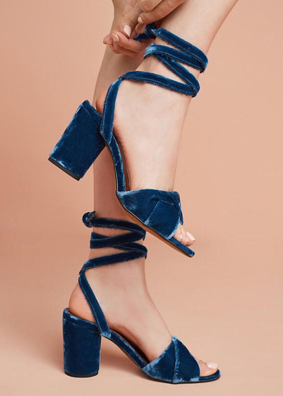 Miss Rose Gold Something Borrowed Blue Wedding Bride Blogger Miss Rose Gold Blue Heels Anthropologie