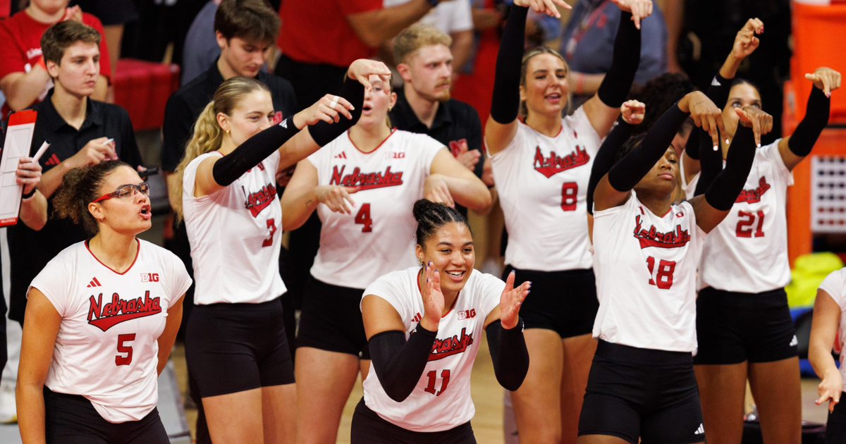 Nebraska volleyball is No. 1 for a 10th straight week; Creighton stays at ...
