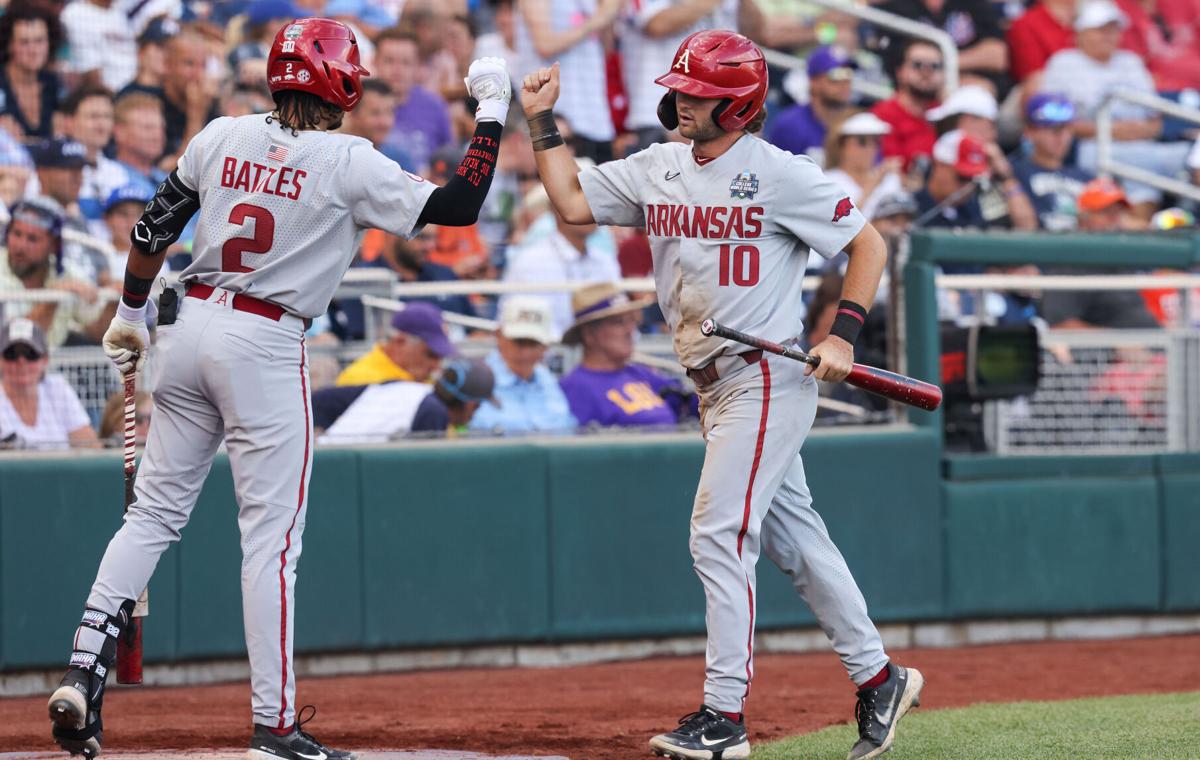 A look at Auburn vs. Arkansas baseball in CWS on June 21, 2022