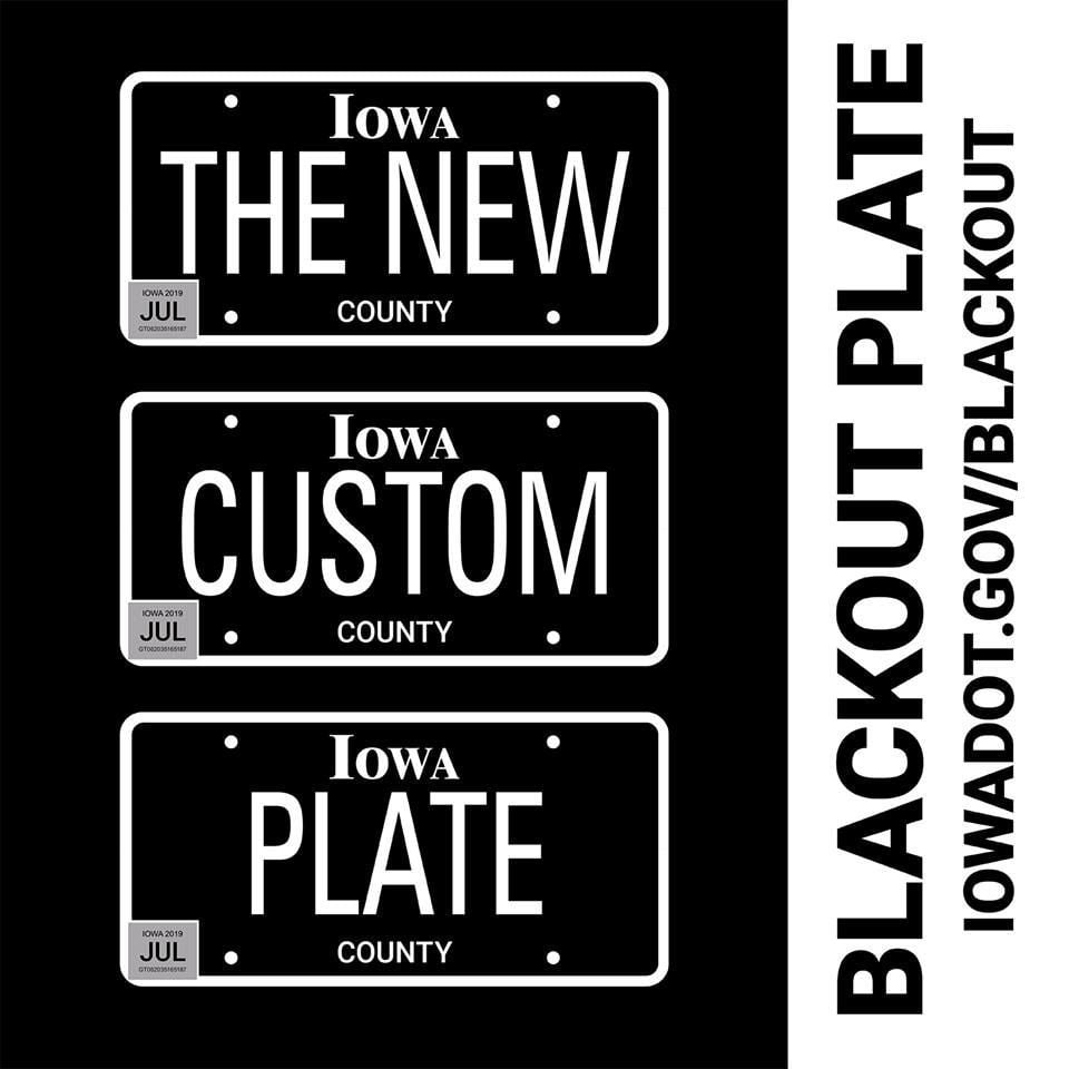 Automotive Black License Plate Insert Wayne Enterprises