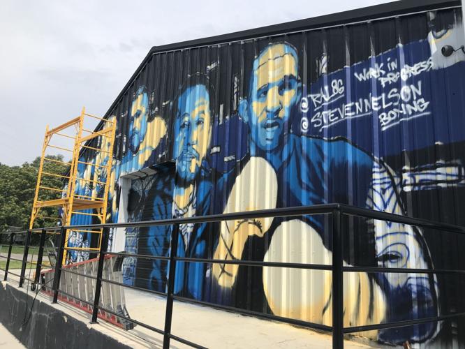 Mural outside Bud Crawford's gym is one of many planned to tell North  Omaha's story