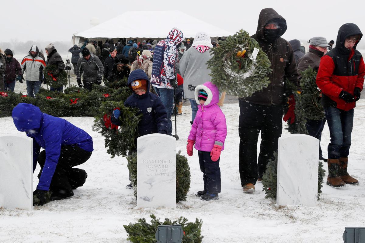 Wreaths Across America honors fallen veterans amid snow, frigid