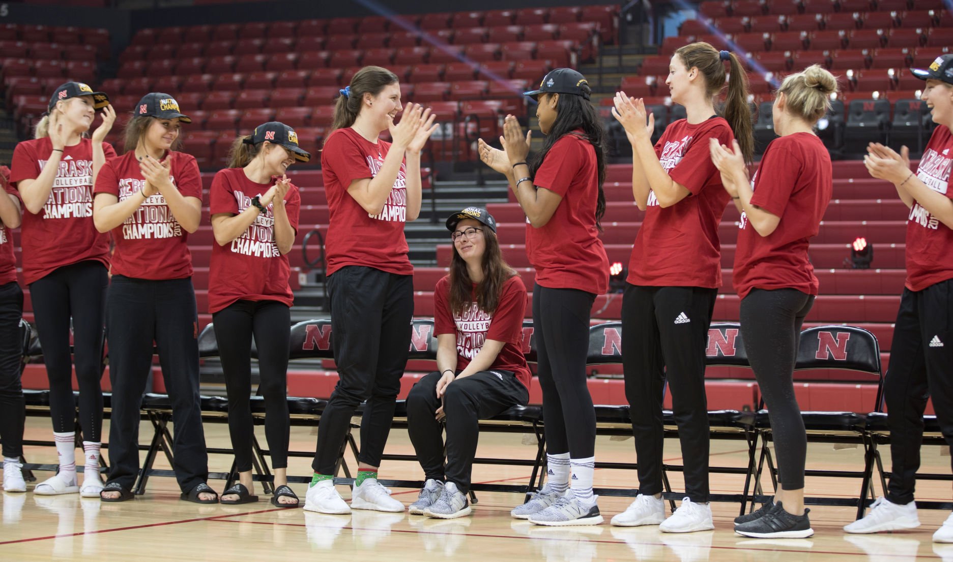 Crowd Welcomes Home Husker Volleyball In Celebration Befitting Of ...