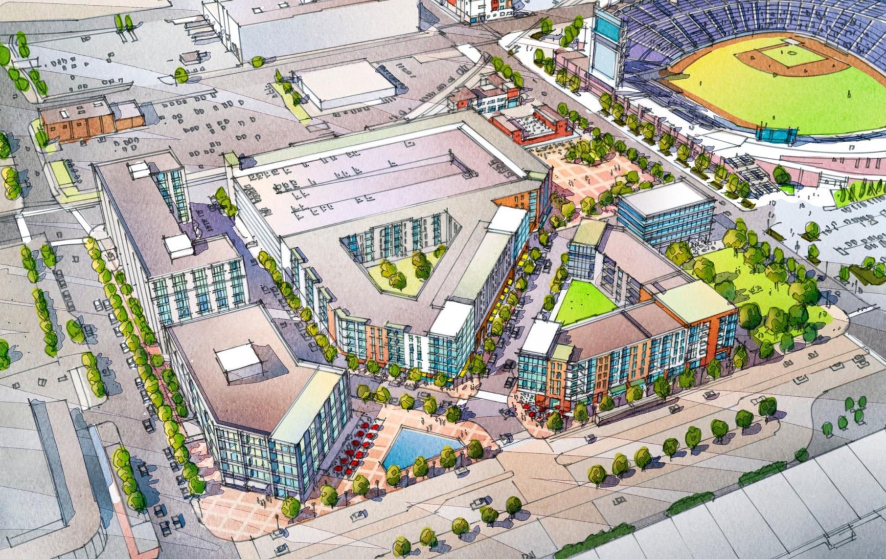 Omaha Civic Leaders Plan $125 Million Mixed-use Development On Lot ...