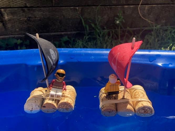 These easy, adorable wine cork boats will keep kids busy for hours
