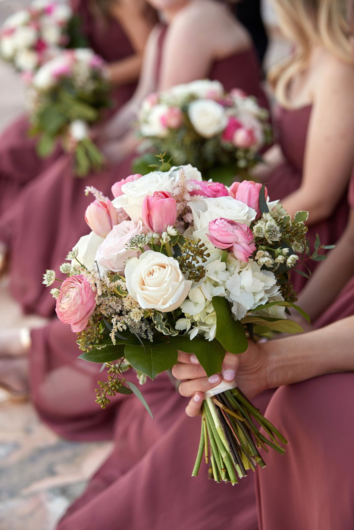 Adrienne and Blake 'Lush garden' reception at Joslyn Art Museum
