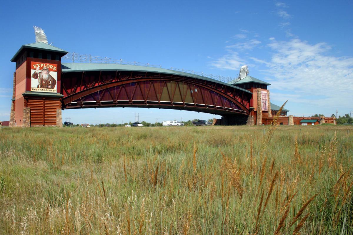 Walk over I-80 at the Great Platte River Road Archway Monument