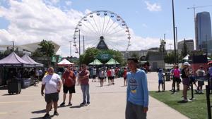 People attend College World Series Fan Fest