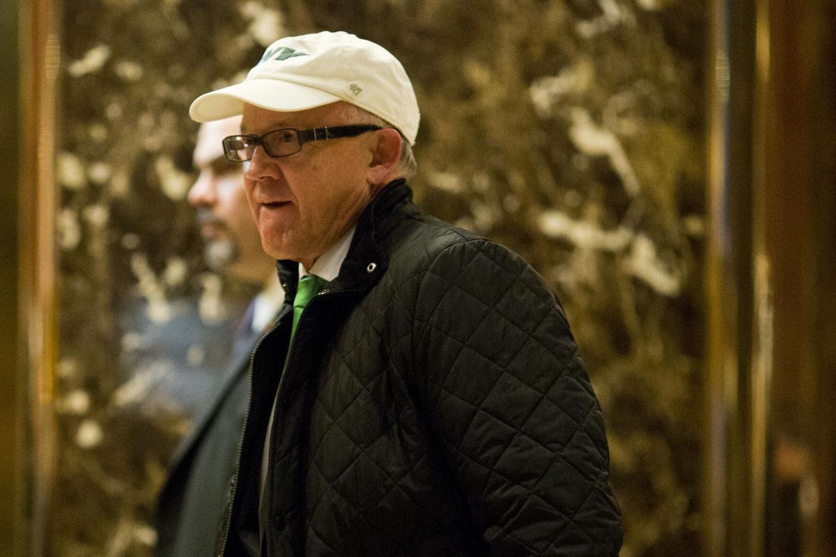 Woody Johnson, owner of the New York Jets NFL team, arrives at Trump Tower in New York City on December 5, 2016.