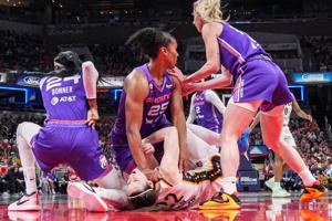 Mercury forward Alyssa Thomas has been suspended one game for putting her fist on Caitlin Clark's throat.