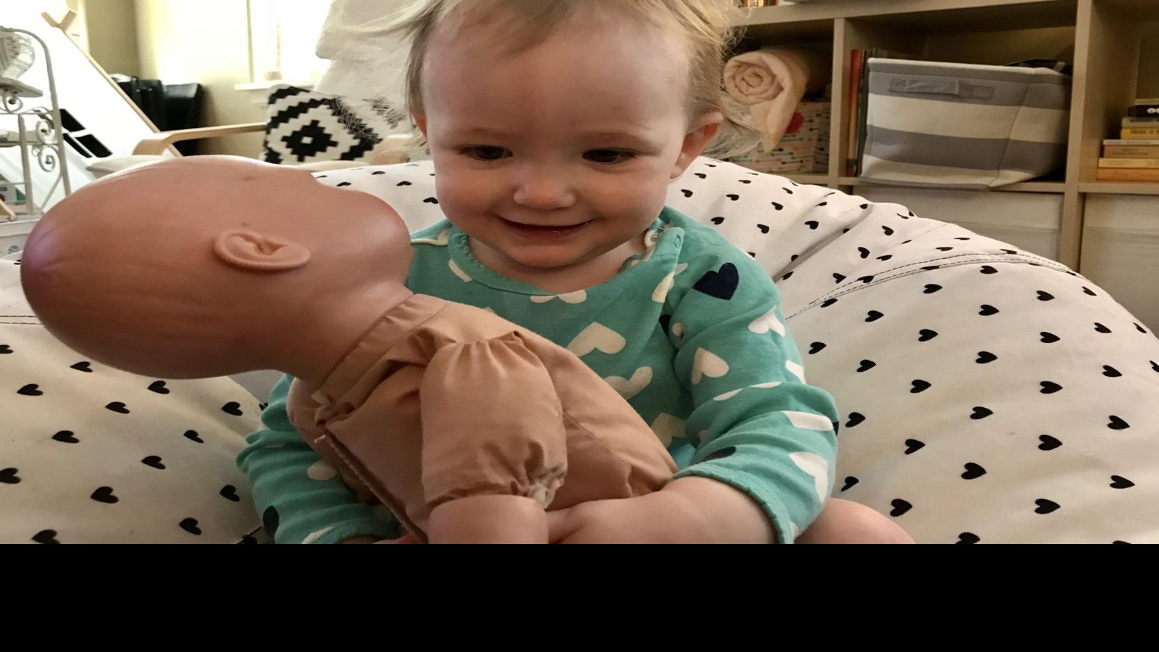 To My 1 Year Old Everyone Is A Baby In Need Of Swaddling And