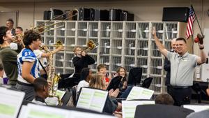 A band teacher has done it: Nebraska's Teacher of the Year leads Papio middle school band